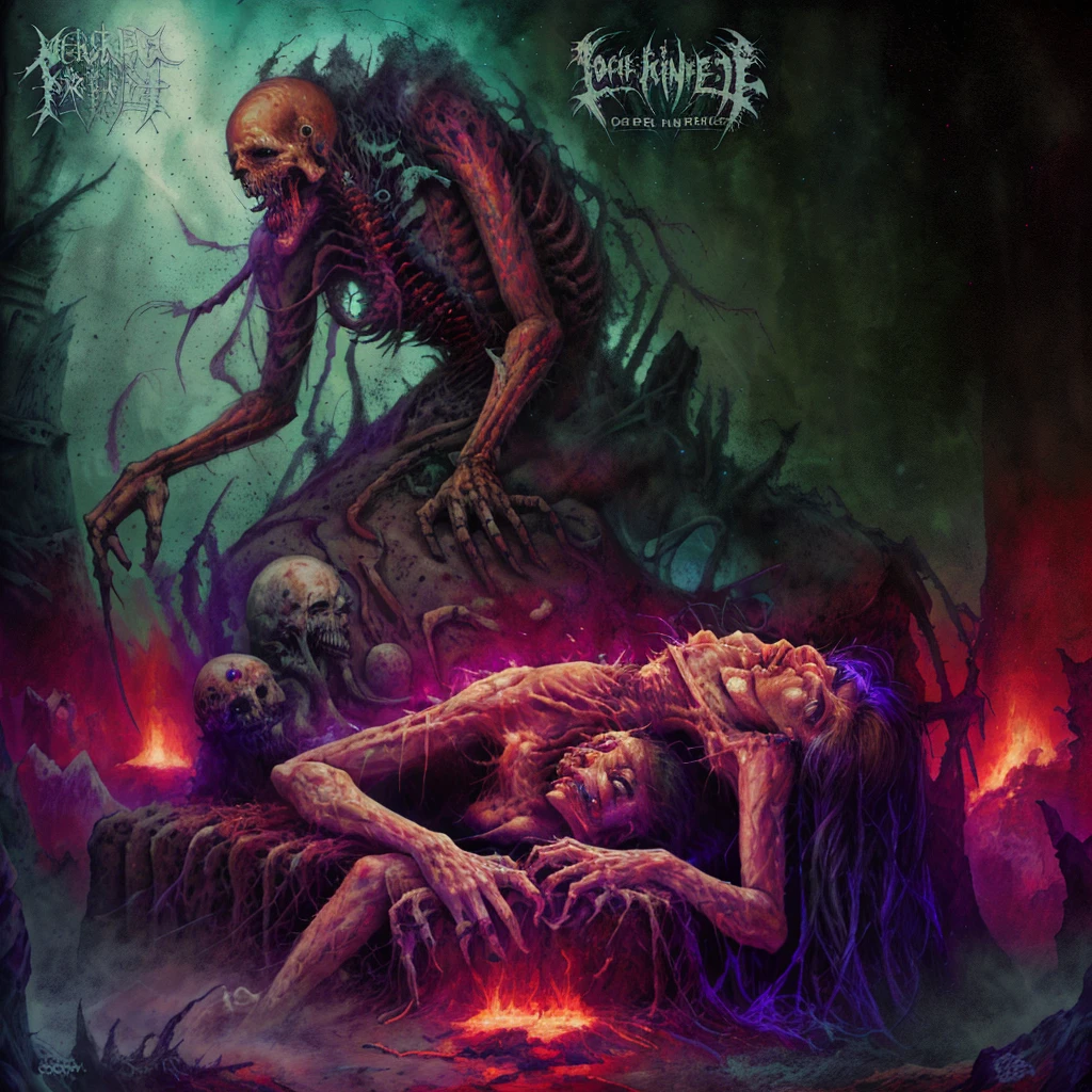Pains sending shivers of well-being down your spine <lora:DEATH_METAL2:1>, DEATHMETAL, high resolution, detailed