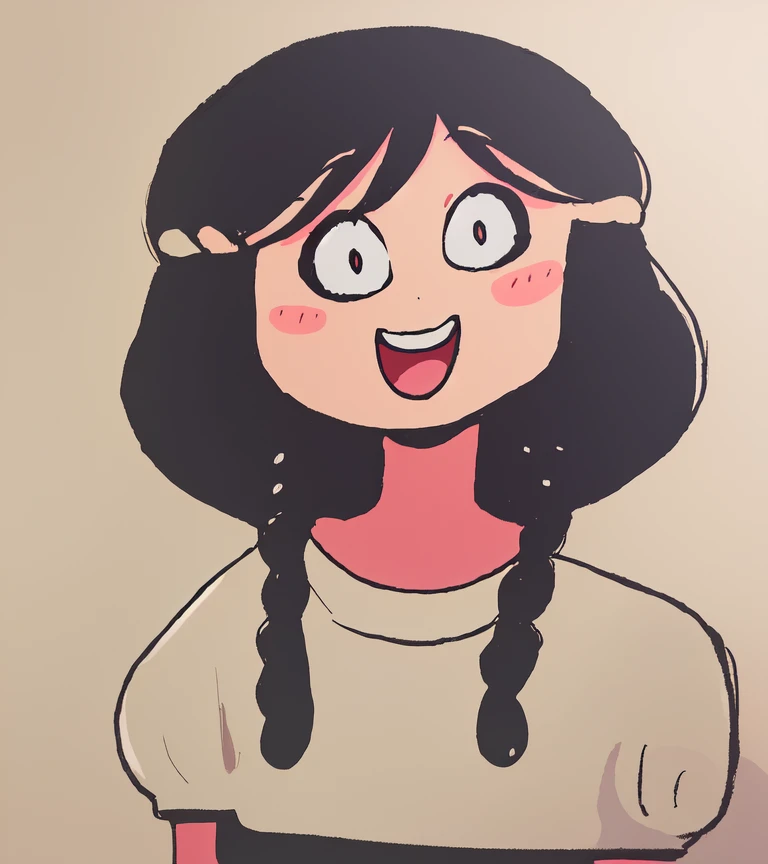 Surprised susan the cute illustration <lora:cutethingsB001-000008:1>