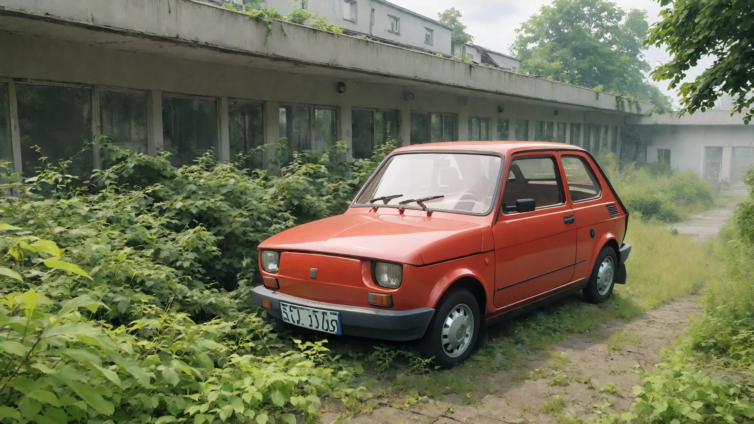 cinematic film still breathtaking anime artwork high detailed abandoned, dirty destroyed and neglected small red polish 70s compact car <lora:add_detail:1> <lora:polish_70s_compact_car-000001:1> . anime style, key visual, vibrant, studio anime, highly detailed . award-winning, professional, highly detailed . shallow depth of field, vignette, highly detailed, high budget Hollywood movie, bokeh, cinemascope, moody, epic, gorgeous, film grain, grainy