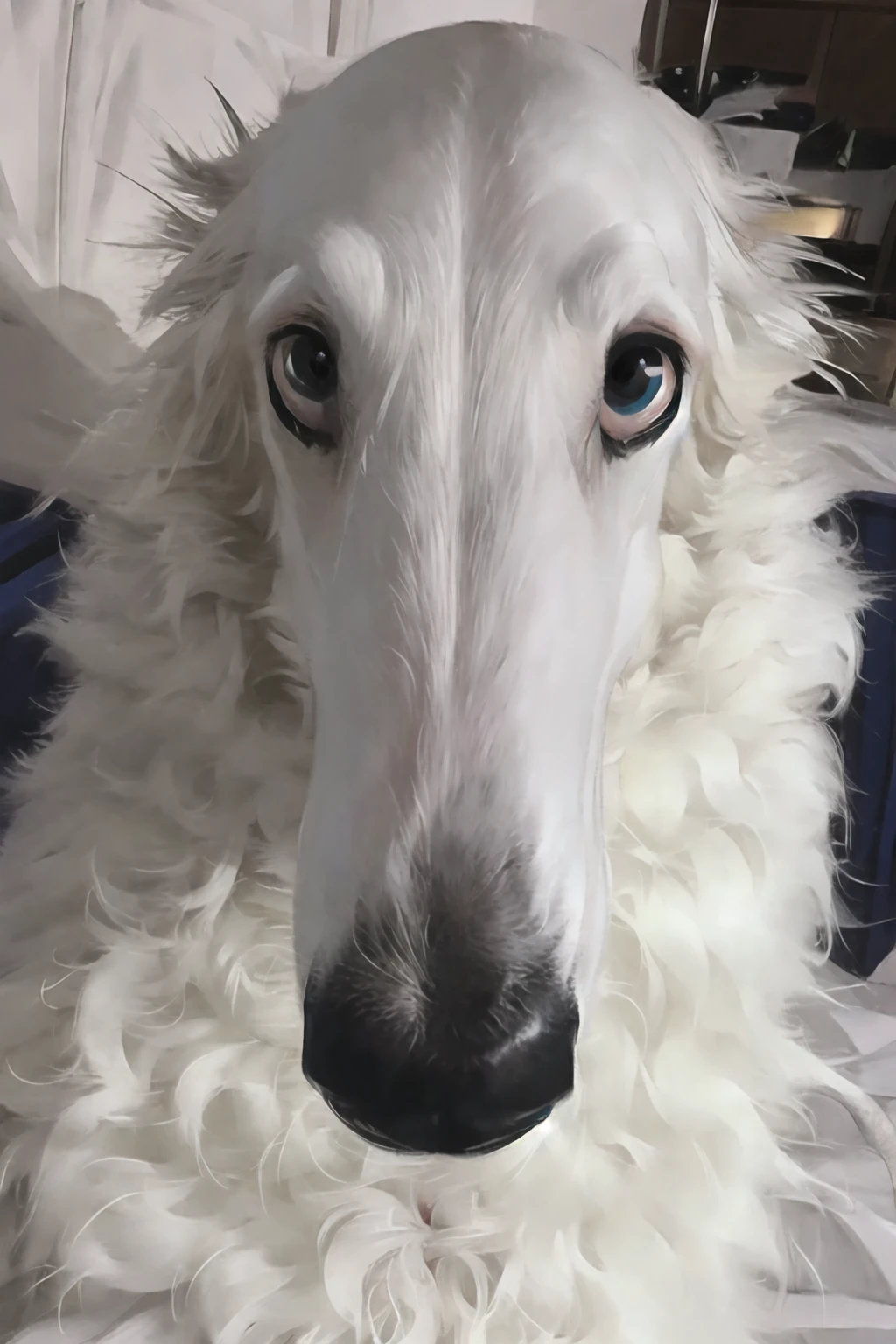masterpiece,best quality,solo,letmedoitforu,<lora:letmedoitforu:0.9>
white fur,long nose,head close up,pov