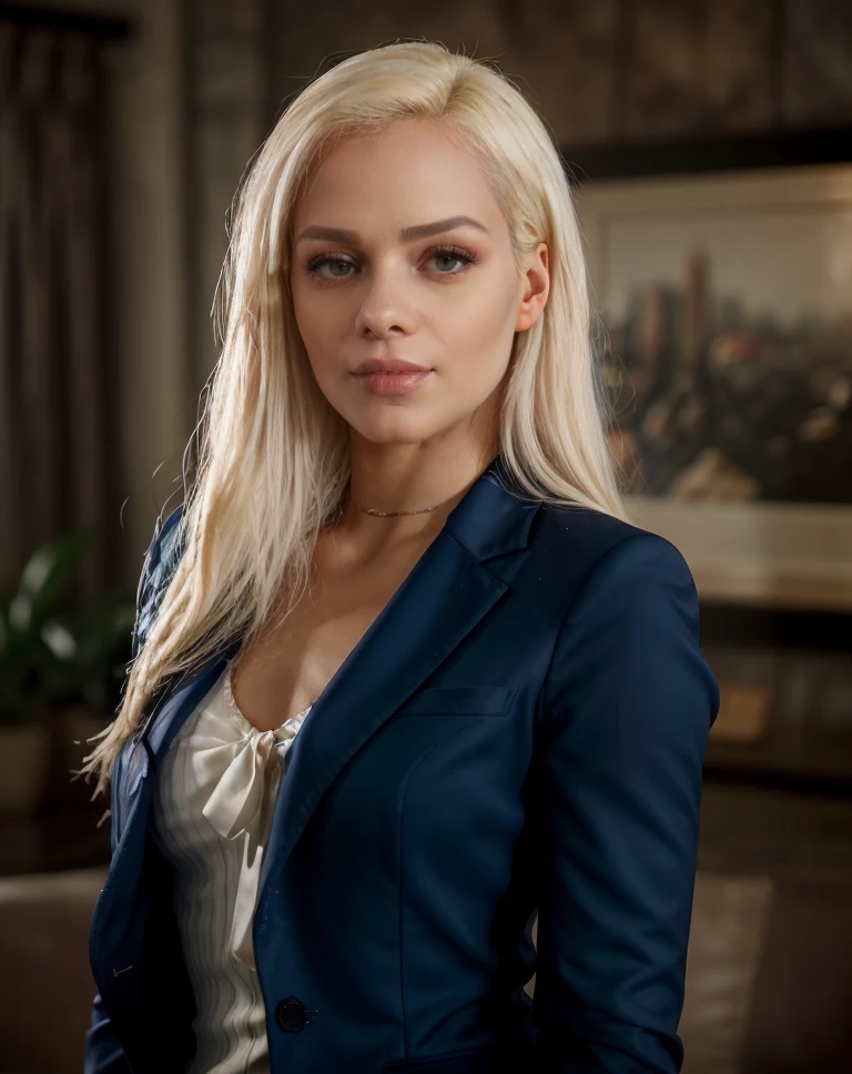 cinematic film still masterpiece, best quality, <lora:quiron_ElsaJean_v1_lora:0.87> ElsaJeanQuiron, a woman wearing a business suit . shallow depth of field, vignette, highly detailed, high budget, bokeh, cinemascope, moody, epic, gorgeous, film grain, grainy