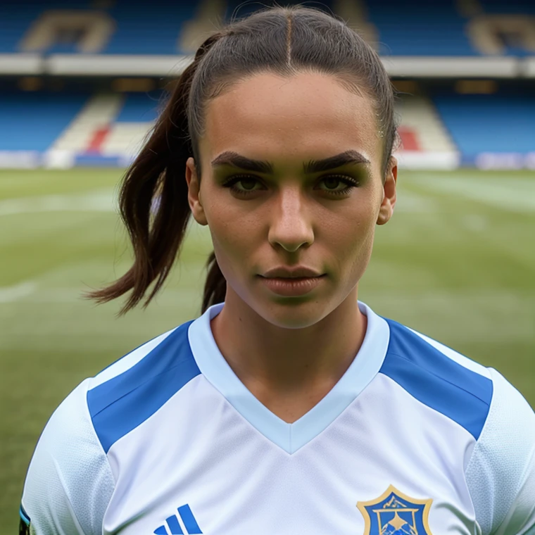 <lora:Kirk:1> lora, footballer headshot, football kit