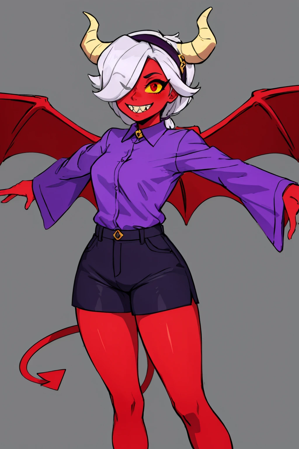 ((best quality)), ((highly detailed)), masterpiece, (detailed eyes, deep eyes), (1girl), (glasses), cowboy shot, <lora:hairdetailer:.9>, ((succubus)), demon wings, symmetrical wings, (tail), (oni horns), (freckles), <lora:slit-pupils:1>, snake eyes, curvy, medium breasts, intricate (tattoos:1.33), (glowing tattoos), leg tattoo:1.3,womb tattoo:1.3, (seductive smile, seductive pose, seductive expression, grin), revealing clothes, (at a stadium), <lora:EnvyBeautyMix43:1.1>