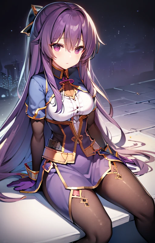 tall woman, with bluish skin, sitting on a stone throne inside a ruined castle, dominated by nature, poor lighting, gloomy place, She has a black iron crown With a purple jewel, His Expression is malicious, his eyes are purple, his lips have black lipstick, She is wearing a special type of clothing, it is purple skin that covers her entire body, this skin that covers her body is dark purple, he She has dark pink hair, her appearance is evil, She is totally seductive, her breasts are big, big breasts, huge breasts, thick thighs, big thighs, thick body Big ass, big glutes, big ass, silicone, She is sitting in a teasing way, the ruined castle has a shadowy sphere, {Best quality} {Masterpiece} {frontal focus} {focus on the woman} {poor lighting} {sexy woman}