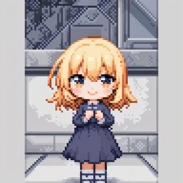 pixel_art, cute, 1girl, chibi, light_smile