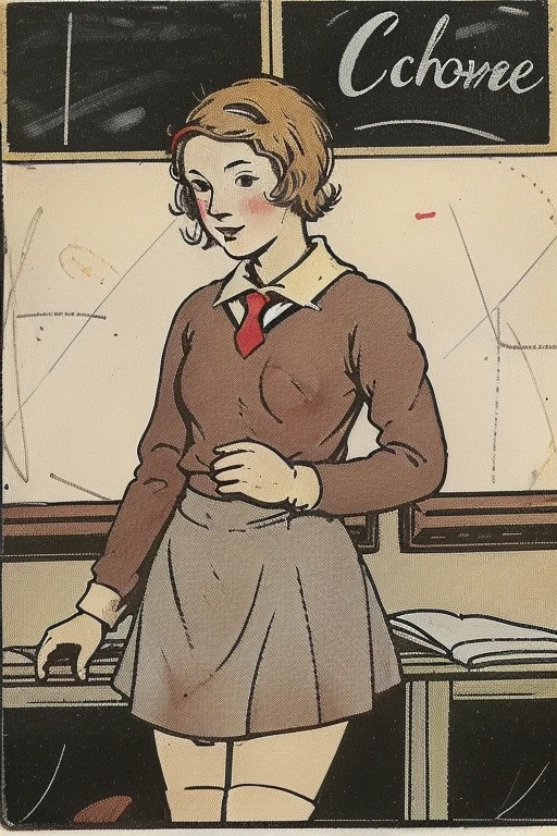 <lora:JarringlyWholesome:1> jarringlywholesome, a schoolgirl