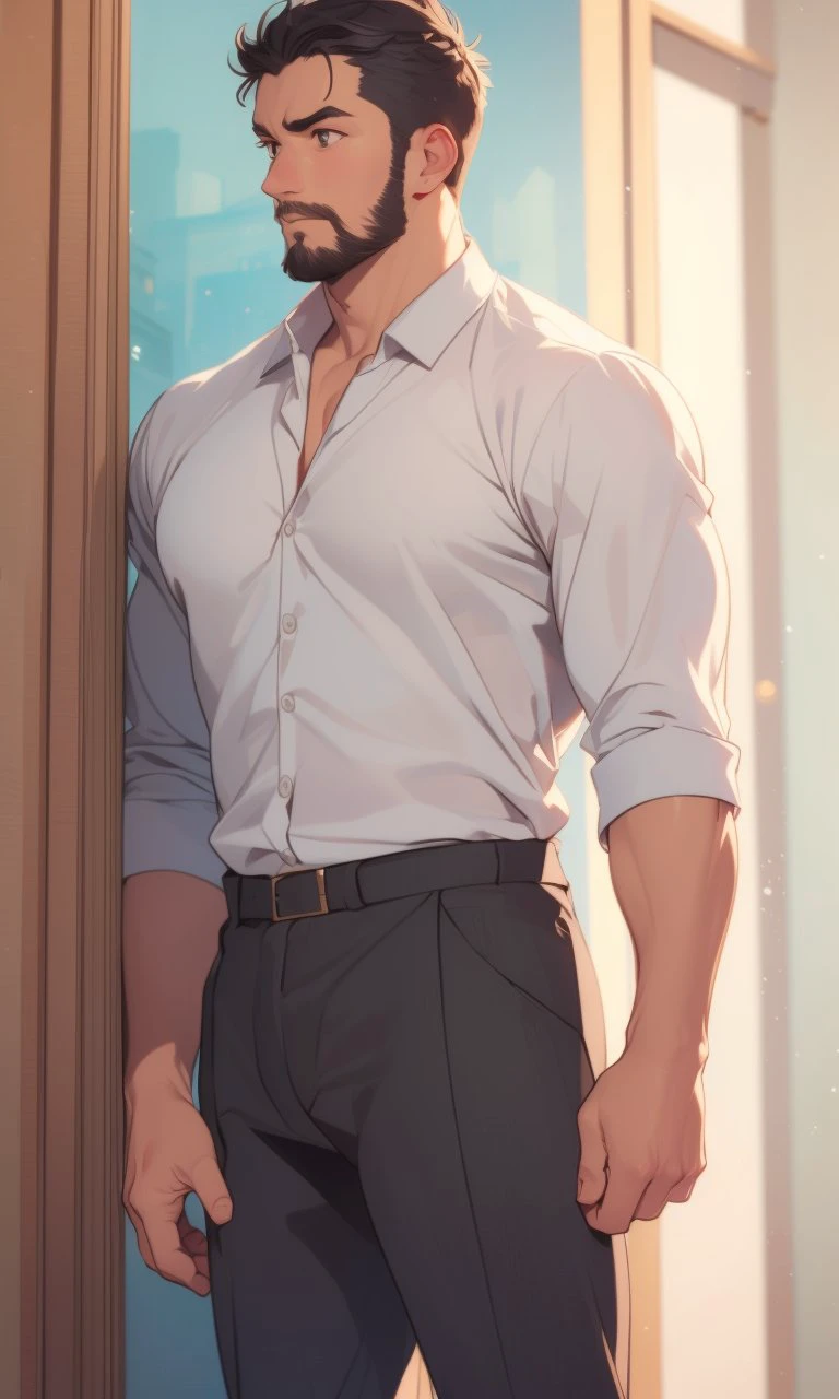 mature male, male focus, casual, (insanely detailed background:1.2)
BREAK