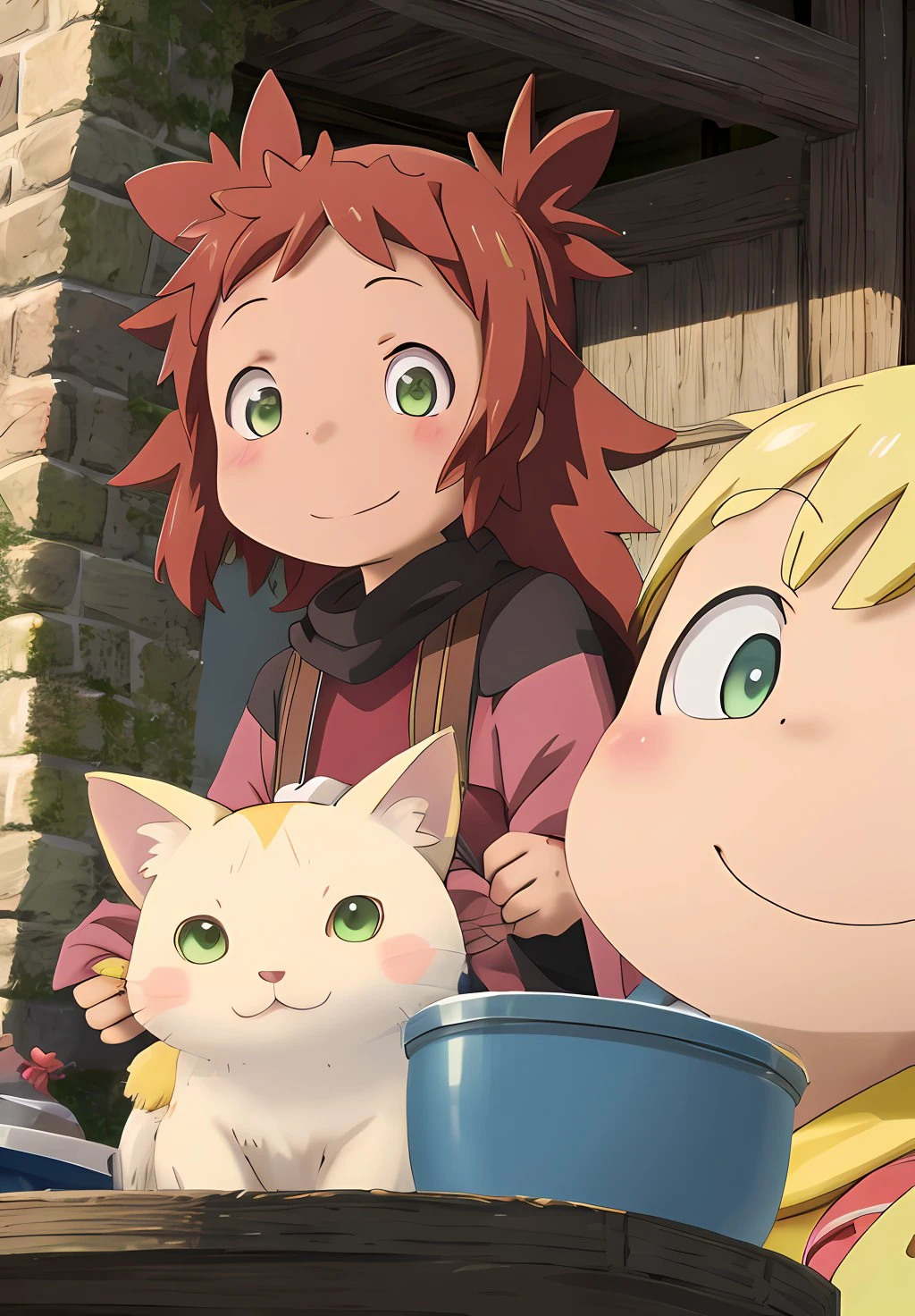 <lora:MadeintheAbyss:0.8>,Mitty,1girl,smile, solo, wink,