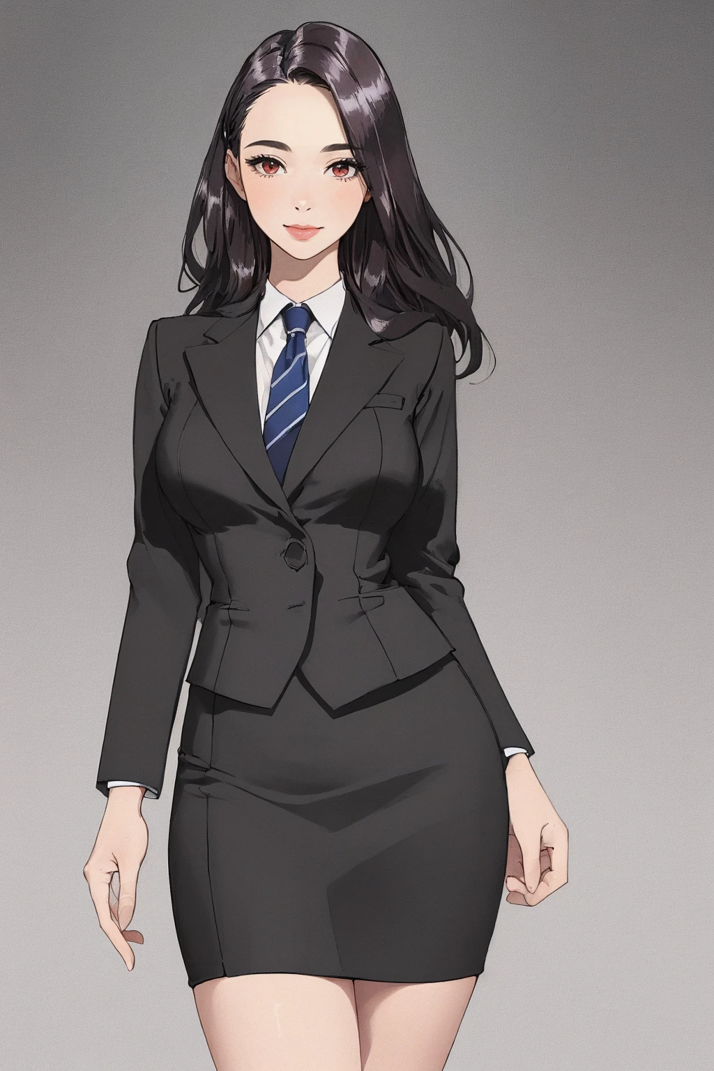 ((Masterpiece, best quality,edgQuality)),(smile:0.85),(office background)
edgpdress, 1girl, solo,formal, suit, pencil skirt,wearing edgpdress
 <lora:edgPencilDressv3:1>