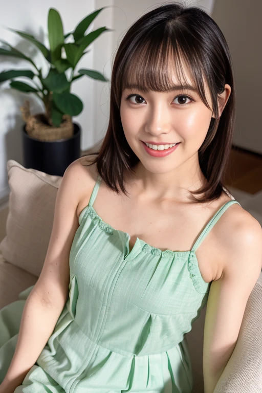 there is a woman in a bra top posing for a picture, chiho, young cute wan asian face, japanese facial features, Yoshitomo Nara, narumi kakinouchi, asian face, ayaka, harumi, young asian girl, portrait of a japanese teen, of a youthful japanese girl, she is facing the camera