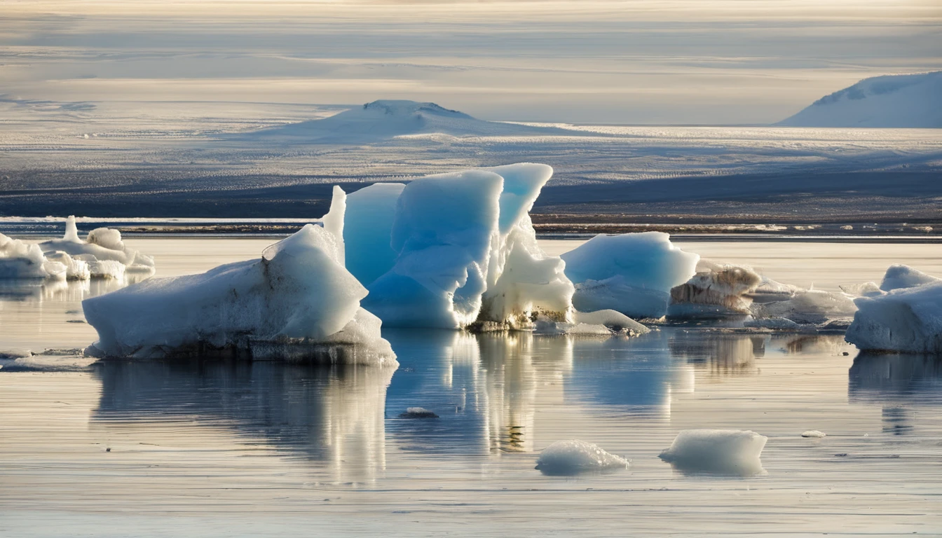 Ice Lagoon,no humans,scenery,outdoors,day,<lora:Ice Lagoon:1>,, masterpiece, best quality,
