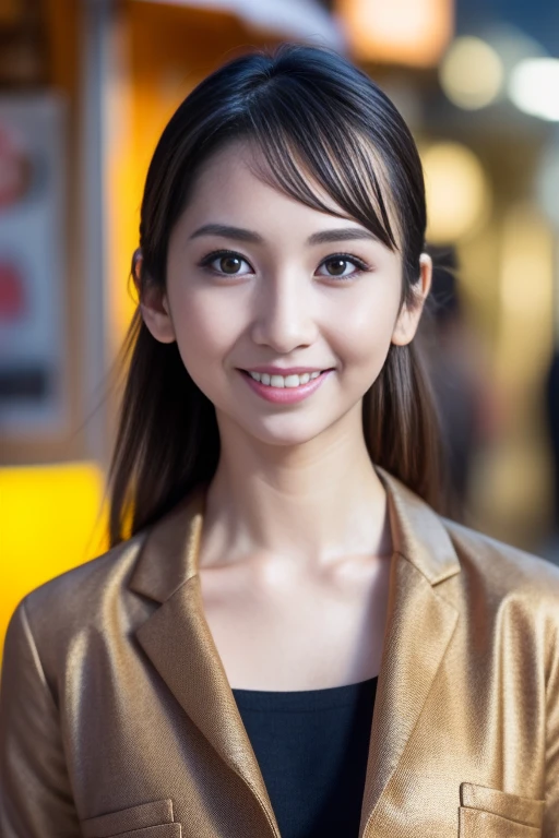 1girl,(RAW photo, best quality), (realistic, photo-realistic:1.4), masterpiece, an extremely delicate and beautiful, extremely detailed, 2k wallpaper, Amazing, finely detail, extremely detailed CG unity 8k wallpaper, ultra-detailed, highres, soft light, beautiful detailed girl, extremely detailed eyes and face, beautiful detailed nose, beautiful detailed eyes,cinematic lighting,perfect anatomy,slender body,smiling ,(bokeh:1.3)
in front of izakaya,narrow street like nakano,lights reflected on wet floor,after rain,night time,shop sign lights,winter night
wearing cashmere jacket
<lora:aiharamika_lora:0.8>