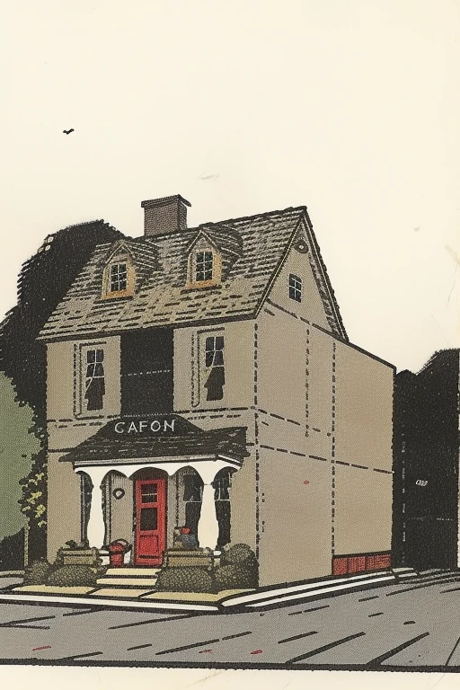 <lora:JarringlyWholesome:1> jarringlywholesome, a house