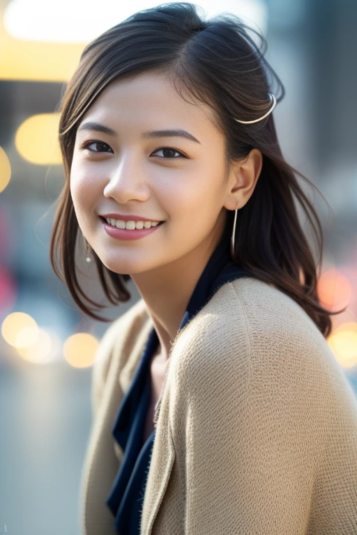 1girl,(RAW photo, best quality), (realistic, photo-realistic:1.4), masterpiece, an extremely delicate and beautiful, extremely detailed, 2k wallpaper, Amazing, finely detail, extremely detailed CG unity 8k wallpaper, ultra-detailed, highres, soft light, beautiful detailed girl, extremely detailed eyes and face, beautiful detailed nose, beautiful detailed eyes,cinematic lighting,perfect anatomy,slender body,smiling ,(bokeh:1.3)
in front of izakaya,narrow street like nakano,lights reflected on wet floor,after rain,night time,shop sign lights,winter night
wearing cashmere jacket
<lora:shimizufumika_lora:0.8>