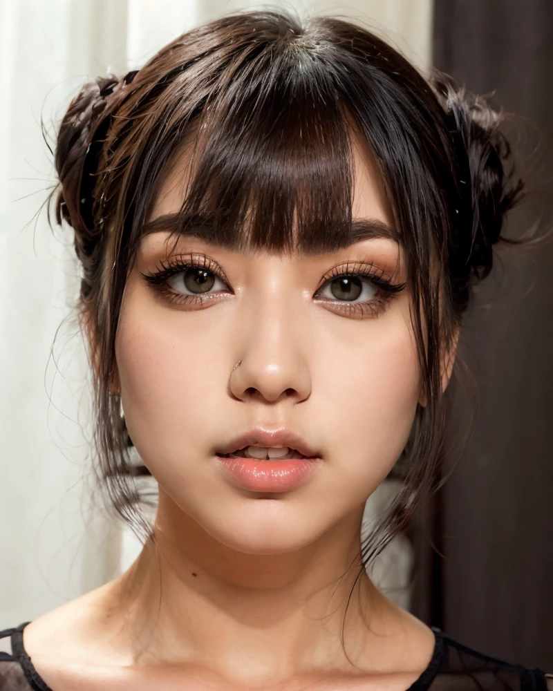 <lora:Sexy-Japanese:1> updo straight hair, black eyes, just face, <lora:epi_noiseoffset2:1> <lora:LORA-XenoDetailer-v2:1>