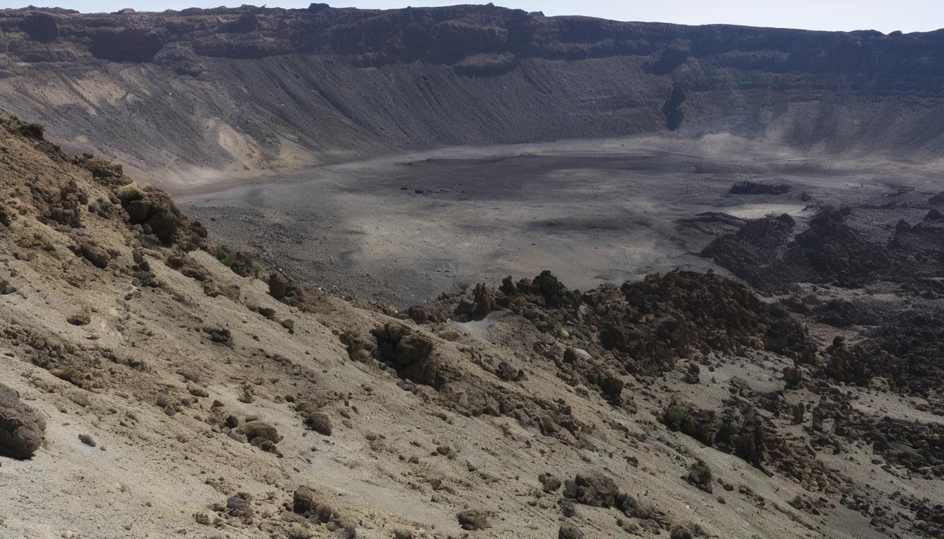 Volcanic Desert, no humans, scenery, outdoors, landscape, nature, traditional media, <lora:Volcanic Desert:1>,, masterpiece, best quality,