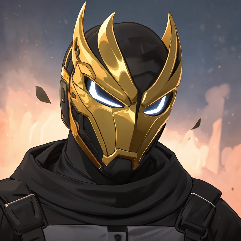 a man wearing a half superhero mask <lora:Superhero_mask:.7>, cool,