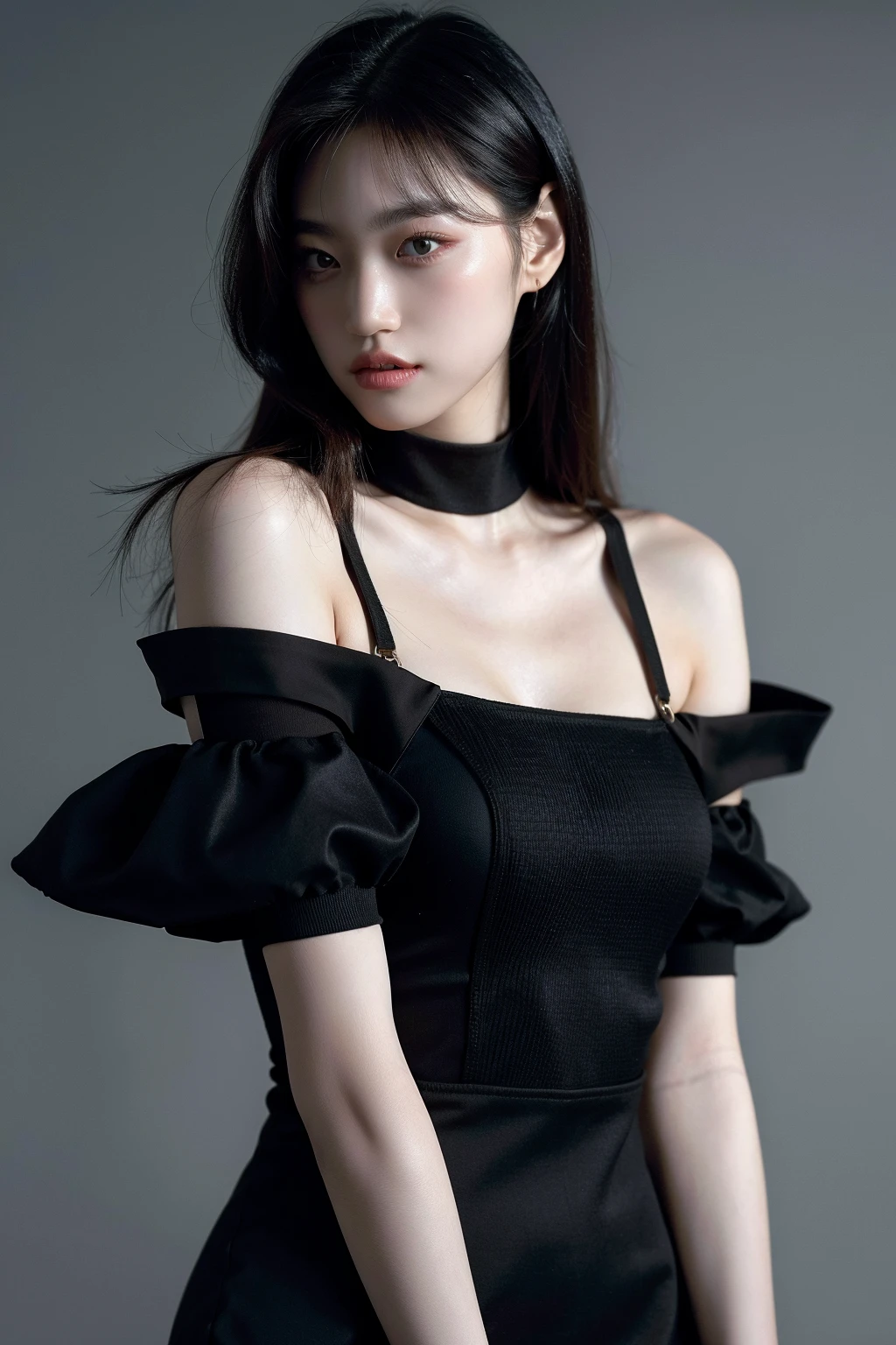 masterpiece, 1 Korean girl,realisticlying,8K UHD,high high quality,in the background bokeh, white and black spider-man suit,Spidey,Clothes wrap around the whole body,Tight clothing,Abs contour,Short black hair,s the perfect face,shining face,Ultra-clear face,Elaborate Eyes,idoly