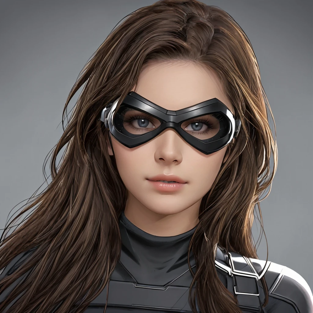 a woman wearing a superhero mask <lora:Superhero_mask:.7>,  cute, cool, googles