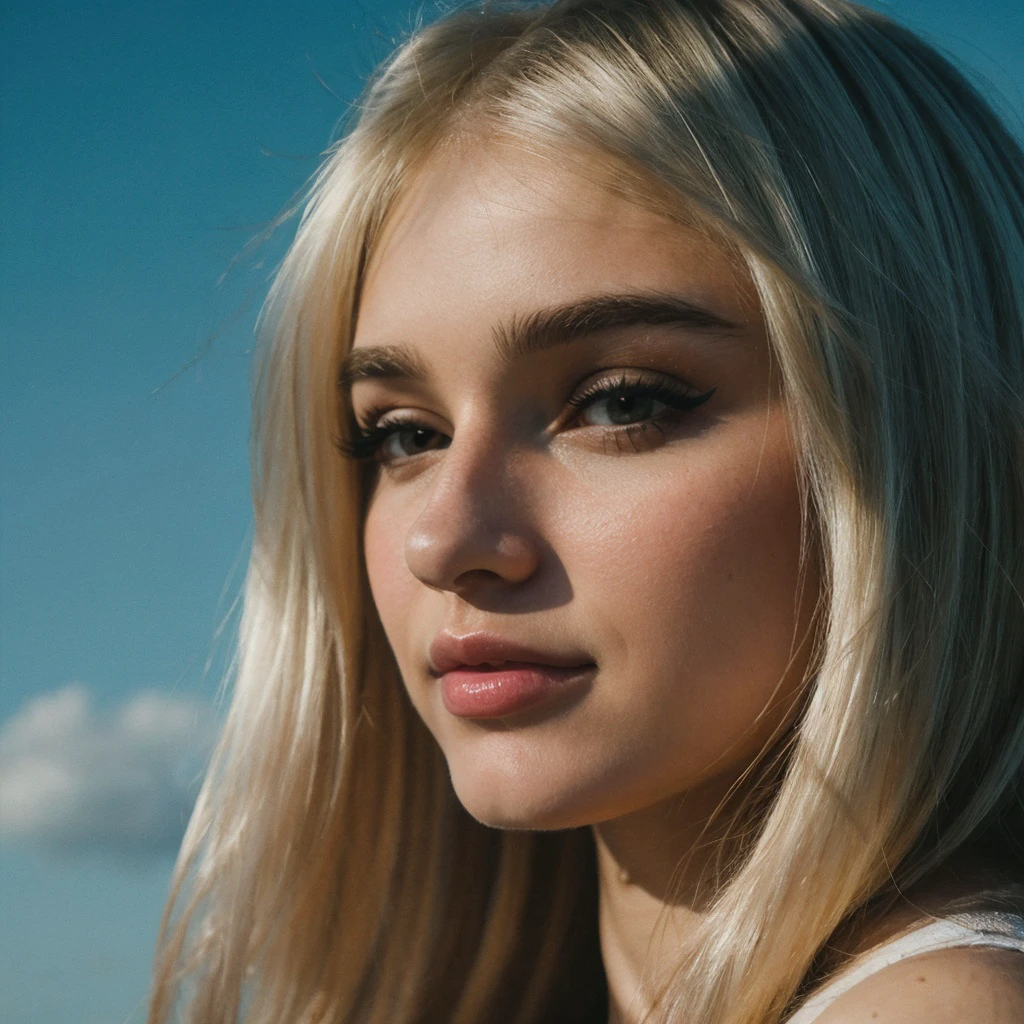 <lora:honeypuu_sd15_768_128_64_v1:1>honeypuu,1girl,solo,looking at viewer, blonde long curly hair, face closeup,, incredible details, vivid colors, sharp focus, high resolution, impeccable clarity, perfect lighting, excellent composition, exceptional depth, rich textures, superb contrast, captivating sharpness, outstanding vibrancy, flawless tonality, impressive clarity, unmatched precision, stunning saturation, crystal-clear quality, awe-inspiring resolution, masterful exposure