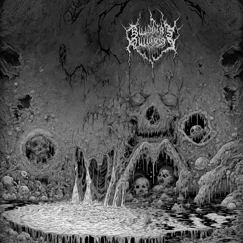 gothcore many demon heads as liquid ink dripping into each other water, detailed, ornate surrealism hyper realism NSFW, detailed, realistic, 8k uhd, high quality