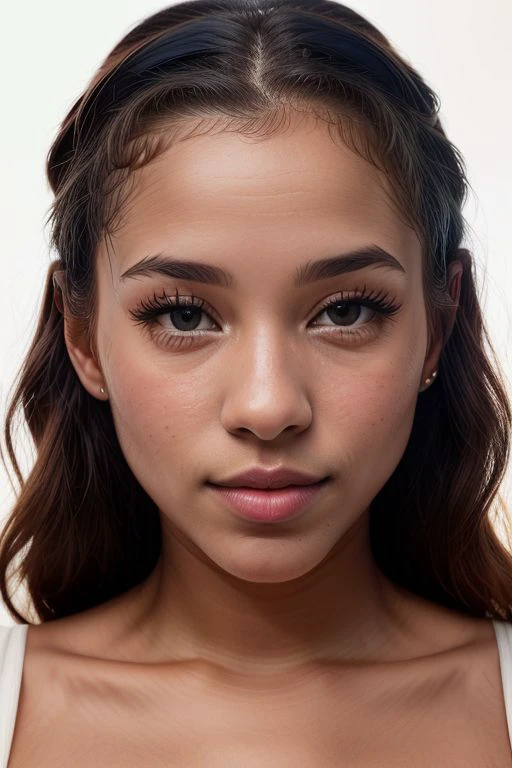 Merger_lakiki_loventes
(headshot:1.1) portrait on a bright white background, (headshot:1.2), face focus, intricate (beautiful eyes:1.2), (wide open eyes:1.1), Big eyes, clean photo, side lighting, low contrast, low saturation,
bokeh, f1.4, 40mm, photorealistic, raw, 8k, textured skin, skin pores, intricate details <lora:epi_noiseoffset2:1>, epiCRealism