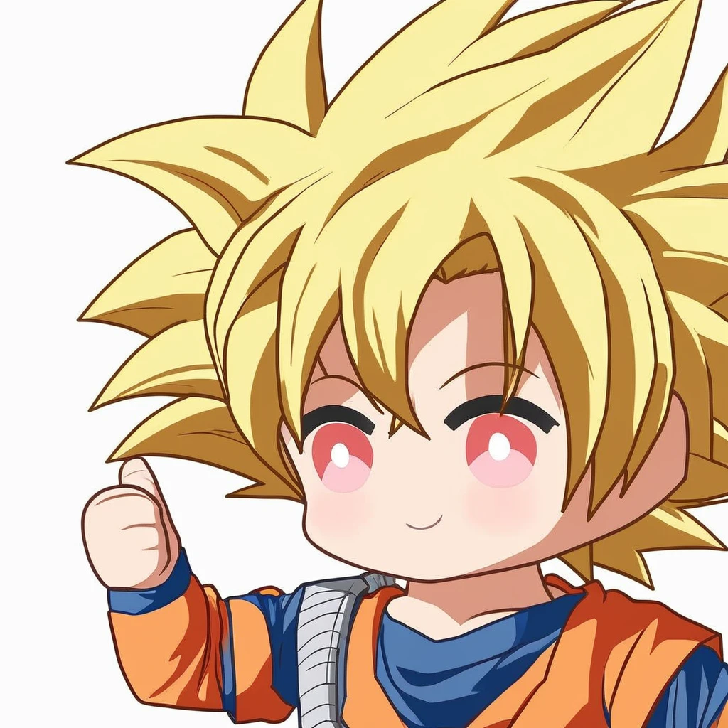<lora:xl_aprob_(meme)2:1>,smile,chibi,bright pupils,thumbs up,blush,son goku,, masterpiece, best quality,