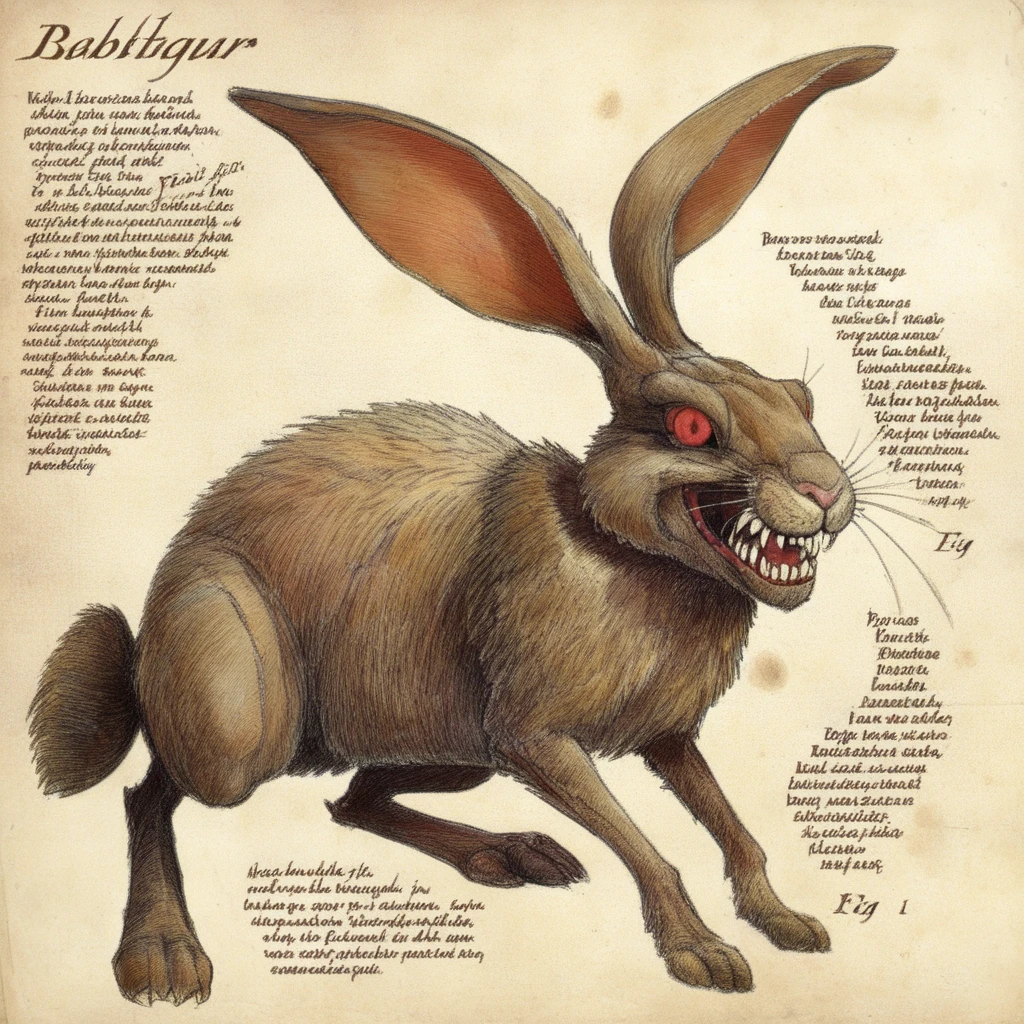 bestiarum rabbit with teeth <lora:bestiarum:0.7>