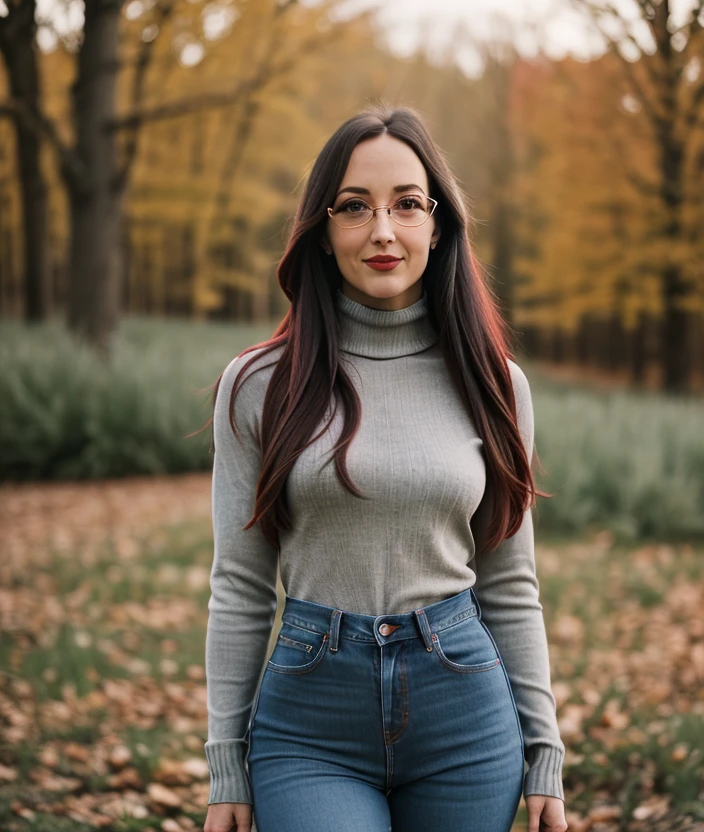 <v3l4t01>, ((nature, Flowers, Grass, Colorful background)), (close portrait photo), Spectacular light, 8k, soft lighting, high quality, breast, top, Mini-skirt, upper body, Turtleneck