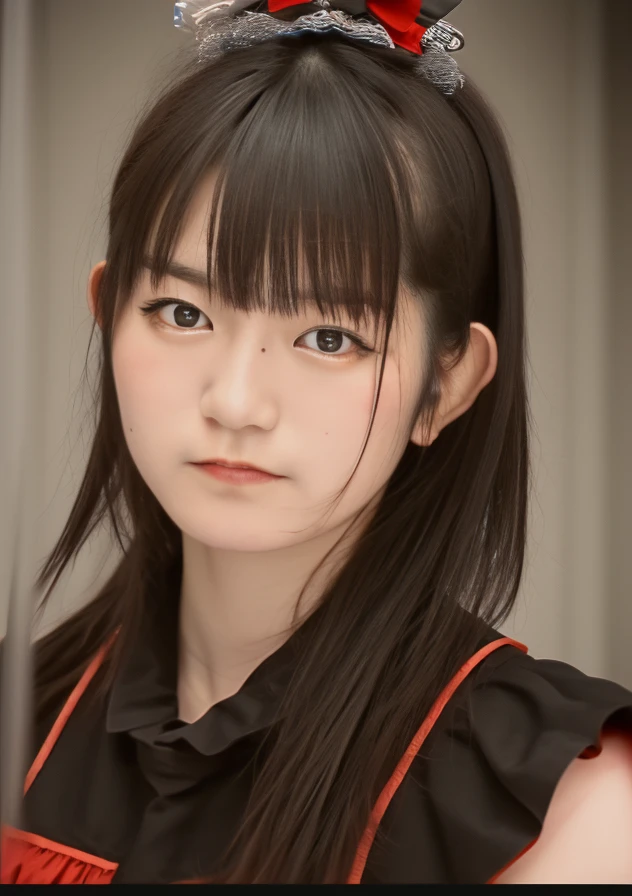 woman,masterpiece, photorealistic, detailed, RAW color photo,(fully in frame:1.1),n4k4m0t0,bangs, detailed skin texture, (blush:0.5), (goosebumps:0.5), hair bow, suzuka nakamoto,japanese <lora:n4k4m0t0_locon:1>holding a guitar