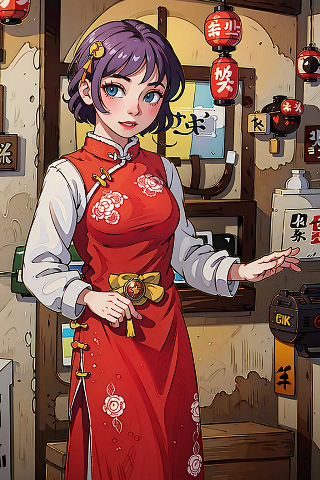 qp,<lora:QIPAO-000002:0.7>,1girl,solo,chinese style courtyard,blur background,UHD,retina,masterpiece,ccurate,anatomically correct,textured skin,super detail,high details,high quality,award winning,best quality,highres,4K,
