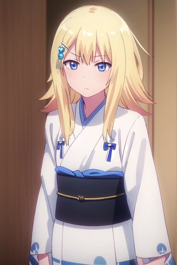 zerueltenmawhite, <lora:zeruel tenma white s1-lora-nochekaiser:1>,
zeruel tenma white, blue eyes, blonde hair, hair ornament, hairclip,
BREAK japanese clothes, kimono, sash, obi, white kimono,
BREAK indoors, classroom,
BREAK looking at viewer, (cowboy shot:1.5),
BREAK <lyco:GoodHands-beta2:1>, (masterpiece:1.2), best quality, high resolution, unity 8k wallpaper, (illustration:0.8), (beautiful detailed eyes:1.6), extremely detailed face, perfect lighting, extremely detailed CG, (perfect hands, perfect anatomy),