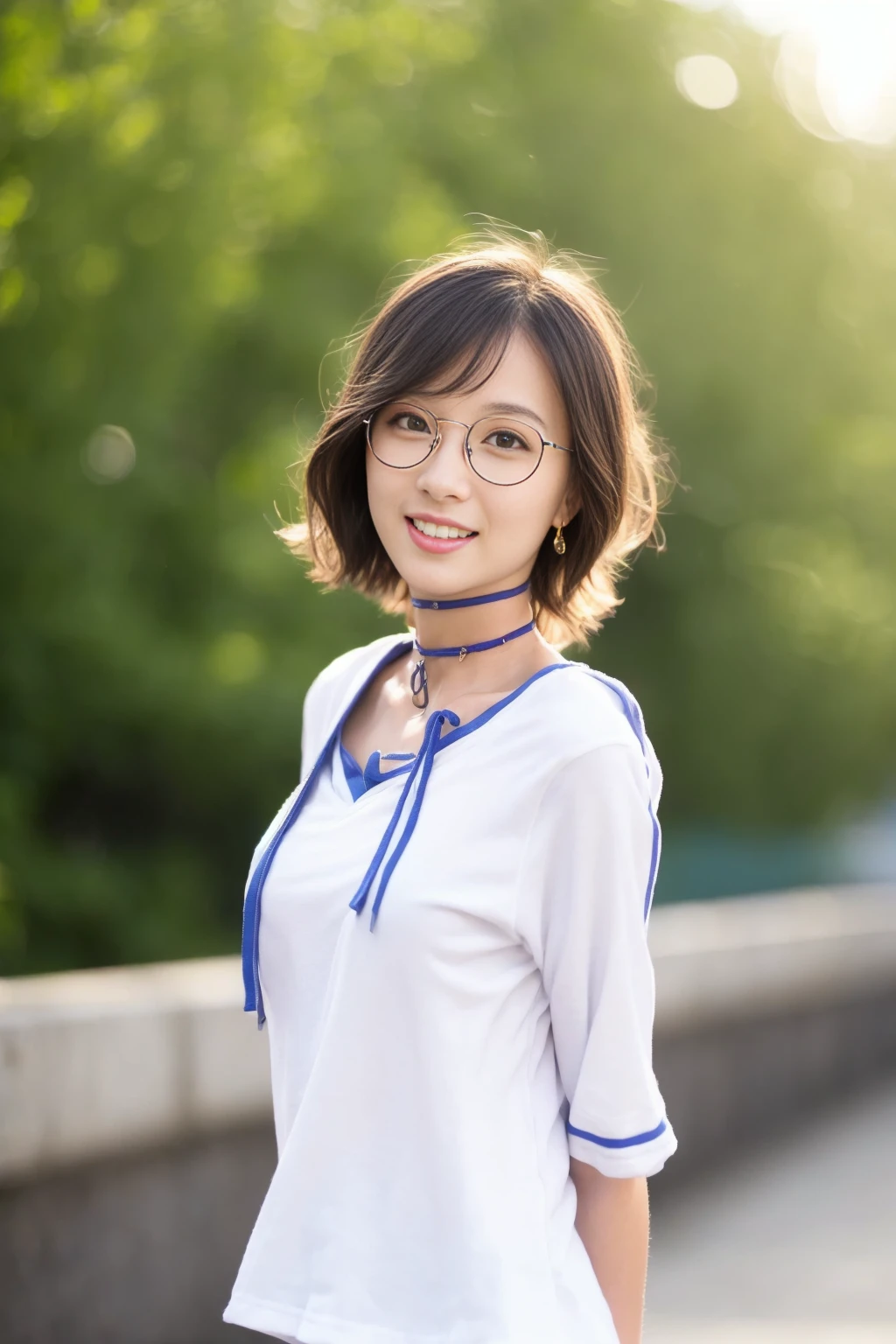 <lora:meiling_v01:0.9>,
(8k, RAW photo, best quality, masterpiece:1.2), (realistic, photo-realistic:1.37), omertosa,1girl, blurry background,city, sunlight,professional lighting, photon mapping, radiosity, physically-based rendering, backlight bokeh, blurry background, mature,((black choker)), red lips, office lady ,((lights shinning on the face))
head portrait
,
sunlight, ((outdoors)) ,((light shinning on the hair))
school uniform,hoodie,
((short hair)), ((floating hair)), blonde,wavy hair, glowing hair,
135mm lens,gold-rimmed glasses,,big breast,red lips,smile