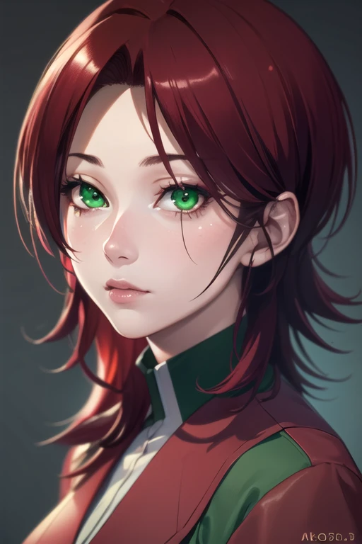 photorealistic, (4k), depth of field, (Masterpiece), (realistic skin texture), extremely detailed, intricate, hyper detailed, high resolution, professional photography, , depth of field, sharp detail, best quality, , 1girl, solo, <lora:akari_koumoto:0.9>, akari_koumoto, red hair, green eyes, , , cap, fantasy,