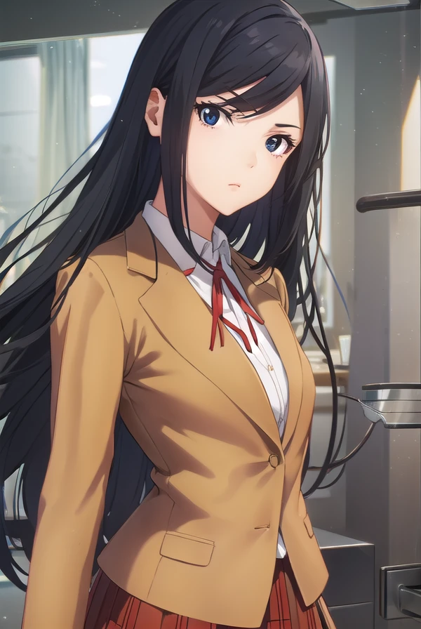 marikurihara, <lora:mari kurihara s1-lora-nochekaiser:1>,
mari kurihara, long hair, black hair, (black eyes:1.5),
BREAK skirt, school uniform, jacket, pantyhose, plaid, plaid skirt, blazer,
BREAK indoors, classroom, school,
BREAK looking at viewer, (cowboy shot:1.5),
BREAK <lyco:GoodHands-beta2:1>, (masterpiece:1.2), best quality, high resolution, unity 8k wallpaper, (illustration:0.8), (beautiful detailed eyes:1.6), extremely detailed face, perfect lighting, extremely detailed CG, (perfect hands, perfect anatomy),