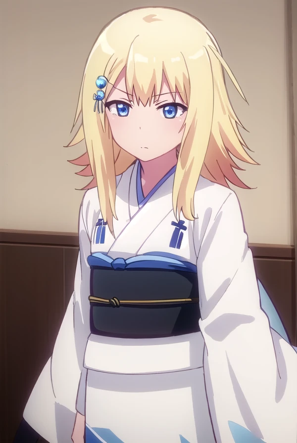 zerueltenmawhite, <lora:zeruel tenma white s1-lora-nochekaiser:1>,
zeruel tenma white, blue eyes, blonde hair, hair ornament, hairclip,
BREAK japanese clothes, kimono, sash, obi, white kimono,
BREAK indoors, classroom,
BREAK looking at viewer, (cowboy shot:1.5),
BREAK <lyco:GoodHands-beta2:1>, (masterpiece:1.2), best quality, high resolution, unity 8k wallpaper, (illustration:0.8), (beautiful detailed eyes:1.6), extremely detailed face, perfect lighting, extremely detailed CG, (perfect hands, perfect anatomy),