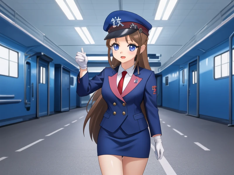 <lora:Tetsu-chan_v1:1>Tetsu-chan, 1girl,train interior, miniskirt, white gloves,, (hyper extreme detailed),(masterpeace),(hyper extreme),(photorealistic:0.5),CG,(colour:1.2), beautiful lighting,light from the front,official art,dark light,best quality,4k,8k, high quality, game cg,