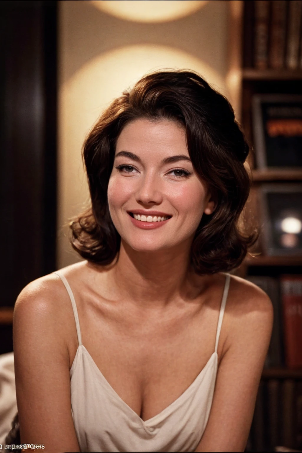 Anouk Aimée in Grand Paris completely naked and smiling