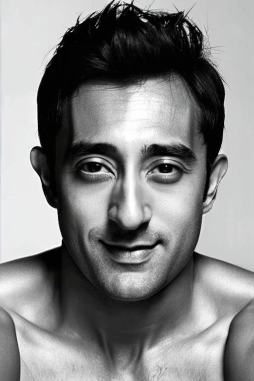Adrien Brody a man <lora:Rahul-Khanna_Adrien-Brody:0.8> as boxer, shirtless, realistic body,