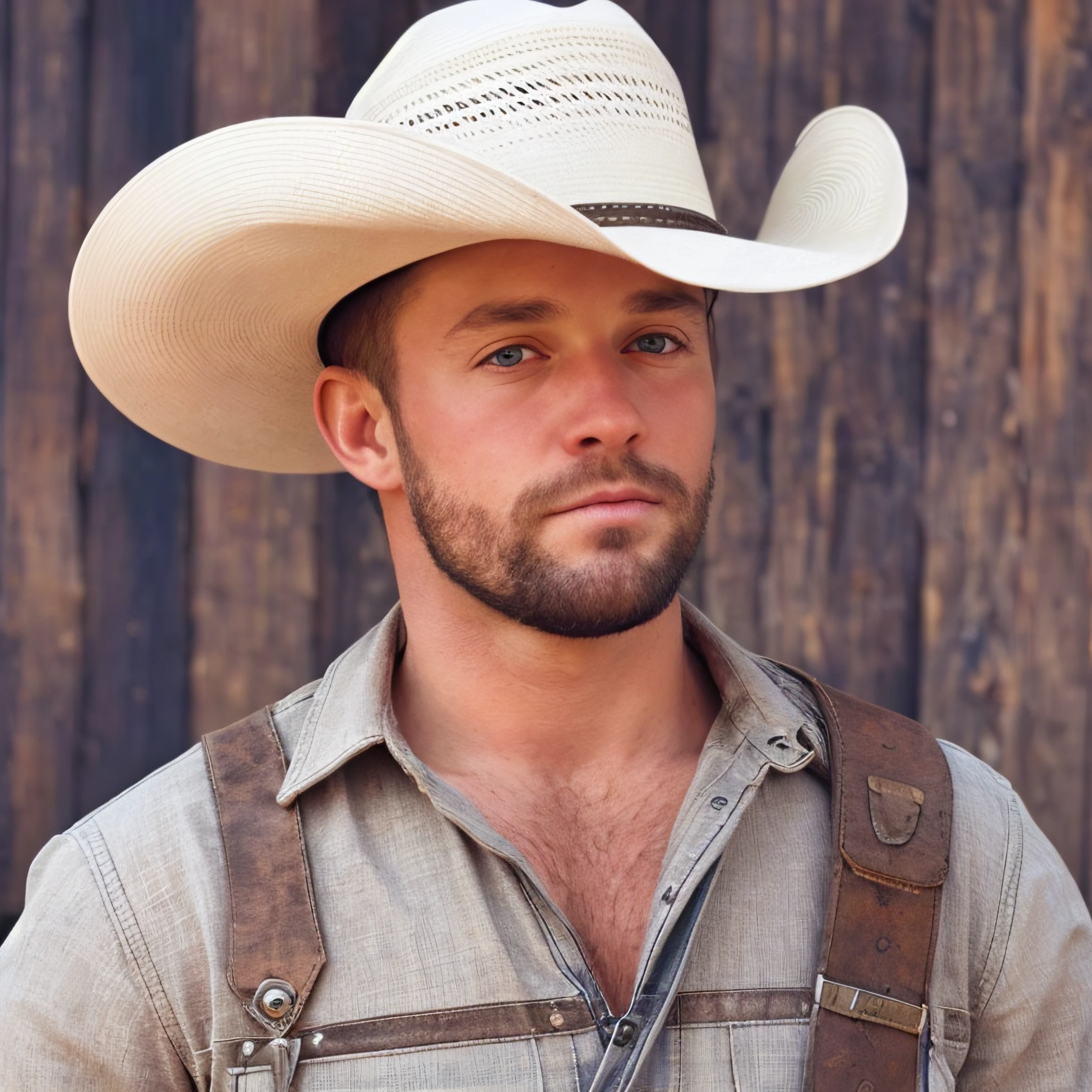 face, 1male, realistic, ultra quality, highly detailed, ultra HD, looking straight ahead, <lora:CaviarCowboy:0.6> Cowboy hat, beautiful eyes, smiling for the camera