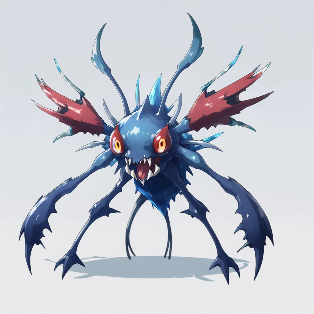 fanged jabbereater, Water/Bug type, simple background<lora:EnvyMonXL03_FinalForm:1>