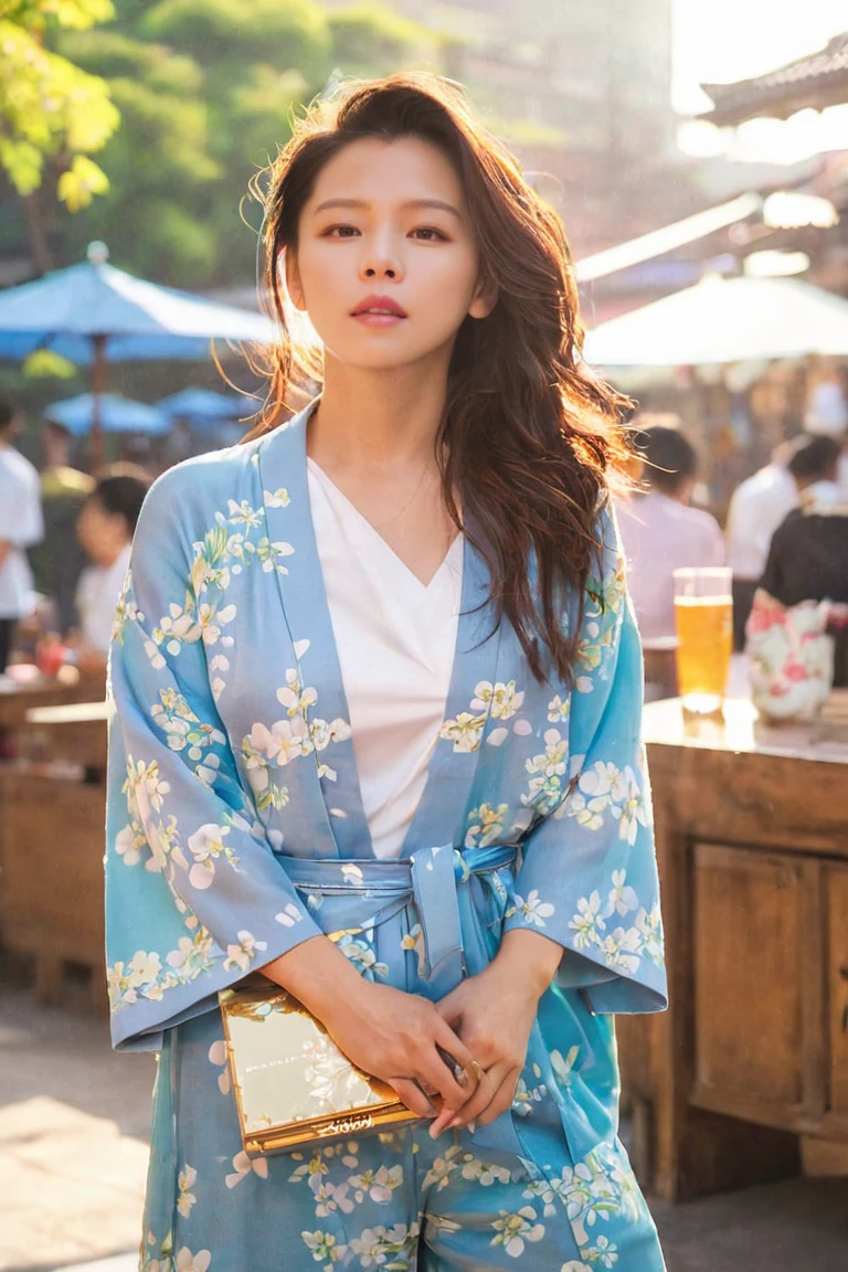 UHD, 4k, ultra detailed, cinematic, a photograph of (masterpiece,best quality,ultra high res:1.1),(photo-realistic:1.1),side_light,bokeh,beautiful face,exquisite face,
looking at viewer,(simple background:1.1),1girl,18yo,(sweat and pure:1.2),from The Knot the movie,breasts apart,
<lora:Vivian_Hsu_XL_0_:1>,vivian_hsu,a hot summer day,enjoy this wet orgasm,sunlight through the glass to form a beam,(Printed_kimono_cardigan:1.4),(Wide-leg_jumpsuit:1.3),(Platform_espadrilles:1.2),ningxia road night market in taipei,eat milk tea,, epic, beautiful lighting, inpsiring
