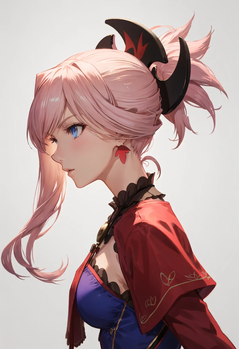 {safe:1.10}, best quality, masterpiece, highres, solo, {miyamoto_musashi_fgo:0.90}, profile, from_side, upper_body