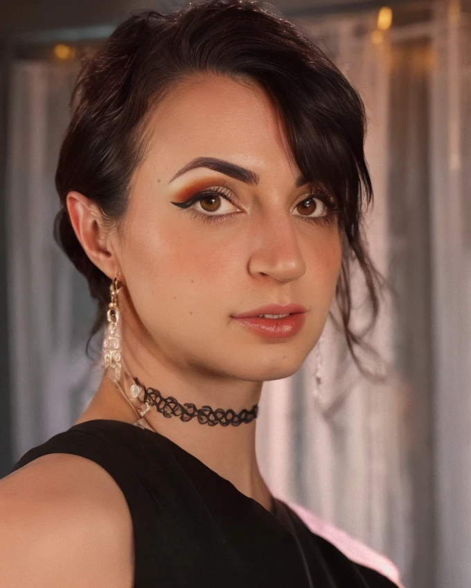 a beautiful picture of g1b1, masterpiece, photorealistic, woman, detailed, 4k, backlighting, light, RAW color photo,(fully in frame:1.1), detailed skin texture, (blush:0.5), (goosebumps:0.5), <lora:g1b1:1> wearing a black suit