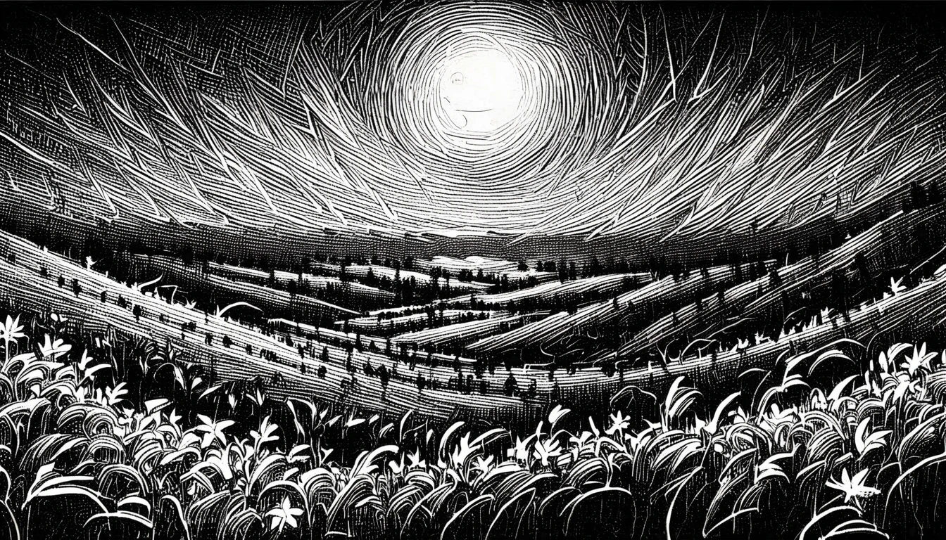 ScribbleRay, black and white, doodle, messy, dirty, hard lines, (scribble:1.5) , sketch, highly detailed, fairy tale, landscape of a 1920'S Phenomenal (Malaysia:1.2) , Lush flowers, Moon in the night, Joyful, Junglecore, side light, L USM