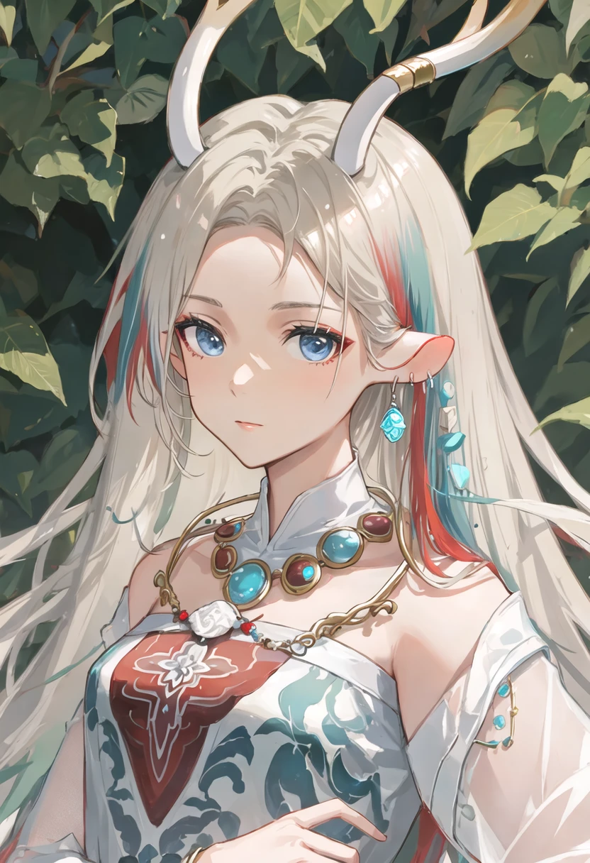 {safe:1.10}, best quality, masterpiece, highres, solo, {nine_colored_deer_arknights:0.90}, portrait, looking_at_viewer
