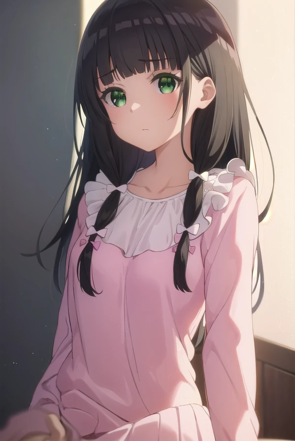kaikomikuniyama, <lora:kaiko mikuniyama s1-lora-nochekaiser:1>,
kaiko mikuniyama, long hair, bangs, black hair, bow, (green eyes:1.3), hair bow, blunt bangs, white bow, pink bow,
BREAK skirt, long sleeves, school uniform, pleated skirt, socks, dress, (pink dress:1.2),
BREAK indoors,
BREAK looking at viewer, (cowboy shot:1.5),
BREAK <lyco:GoodHands-beta2:1>, (masterpiece:1.2), best quality, high resolution, unity 8k wallpaper, (illustration:0.8), (beautiful detailed eyes:1.6), extremely detailed face, perfect lighting, extremely detailed CG, (perfect hands, perfect anatomy),