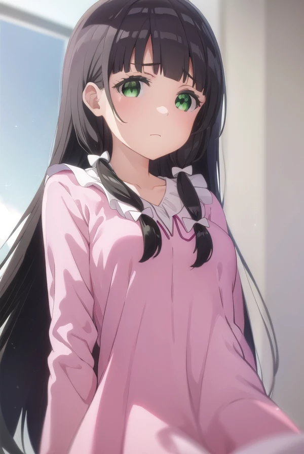 kaikomikuniyama, <lora:kaiko mikuniyama s1-lora-nochekaiser:1>,
kaiko mikuniyama, long hair, bangs, black hair, bow, (green eyes:1.3), hair bow, blunt bangs, white bow, pink bow,
BREAK skirt, long sleeves, school uniform, pleated skirt, socks, dress, (pink dress:1.2),
BREAK indoors,
BREAK looking at viewer, (cowboy shot:1.5),
BREAK <lyco:GoodHands-beta2:1>, (masterpiece:1.2), best quality, high resolution, unity 8k wallpaper, (illustration:0.8), (beautiful detailed eyes:1.6), extremely detailed face, perfect lighting, extremely detailed CG, (perfect hands, perfect anatomy),