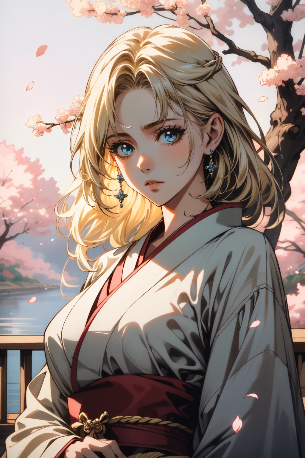 ((ultra detailed, masterpiece, absurdres))
<lora:HGFiona:0.9>
HGFiona, 1girl, blonde hair, blue eyes, in a traditional kimono, surrounded by cherry blossoms
