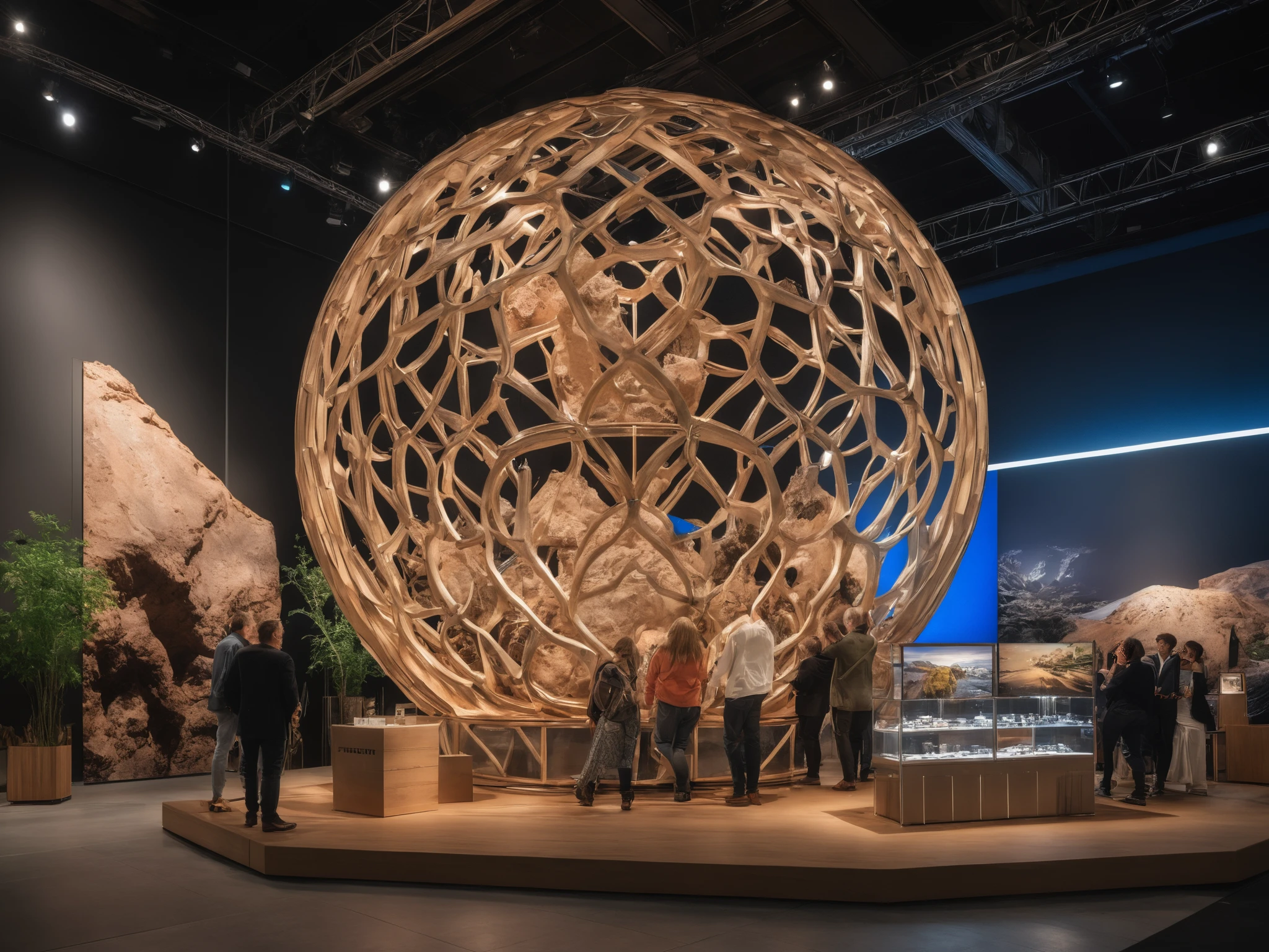 <lora:JJsExhibition_Stand_XL:.7> ,((Exhibition Stand)), building,masterpiece , best quality, RAW photo, subject, 8k uhd, dslr, soft lighting, high quality, film grain, Fujifilm XT3, indoors,  scenery,t, real world location,, enough detail, high resolution, 8k, HD, super realistic, Photorealistic, highly detailed,